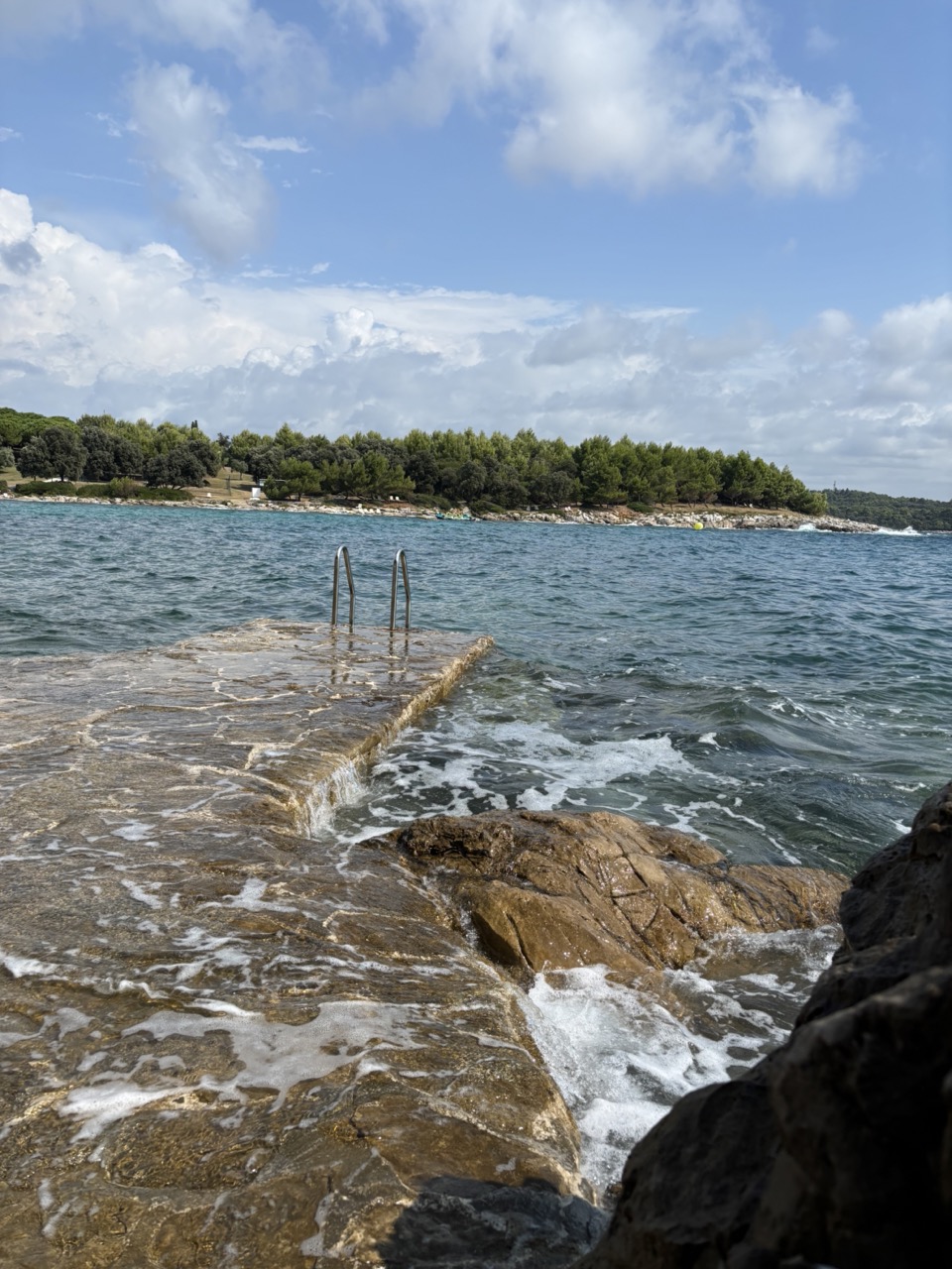 Steps into the sea
